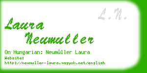 laura neumuller business card